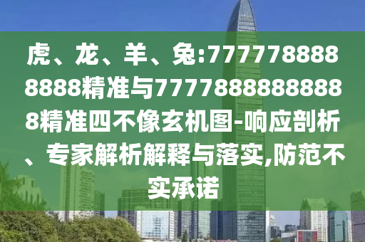 虎、龍、羊、兔:7777788888888精準與77778888888888精準四不像玄機圖-響應(yīng)剖析、專家解析解釋與落實,防范不實承諾